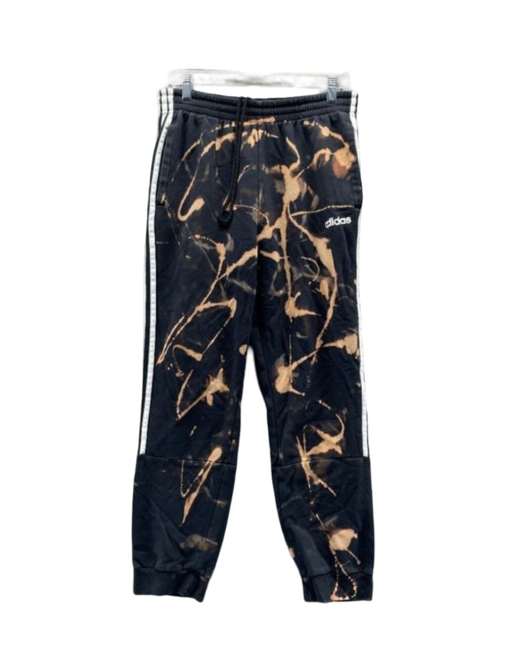 adidas Black & Brown Bleach-Effect Joggers